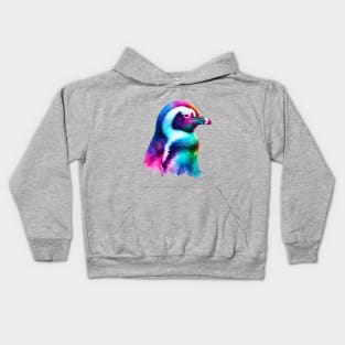 trippy penguin Kids Hoodie